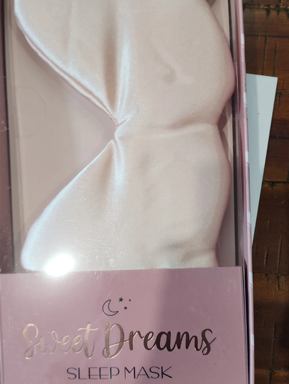 Sweet Dreams Satin Sleep Mask - Light Pink